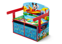 Delta Children Mickey Mouse 3-in-1 Storage Bench and Desk Left View Closed a4a