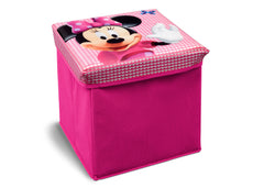 Delta Children Minnie Mouse Collapsible Storage Ottoman, Left View a1a