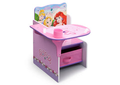 Delta Children Princess Chair Desk with Storage Bin Right View a1a